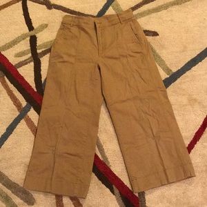 Madewell wide leg cropped pants